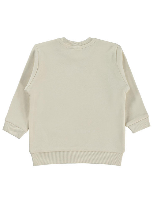 Little Bunny Baskılı 6-18 Ay Sweatshirt - Fil Dişi 18-24 Ay