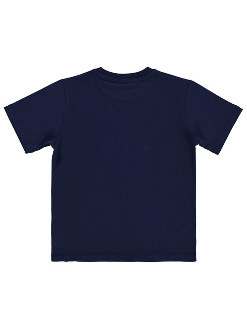 Basic Surf Etiketli 10-13 Yaş Tişört - Lacivert 13-14 Yaş