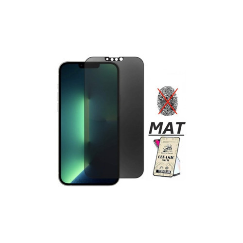Apple İphone 13 Pro Max Mat Seramik Cam Nano Esnek Kırılmaz Full Tam Kaplayan Ekran Koruyucu