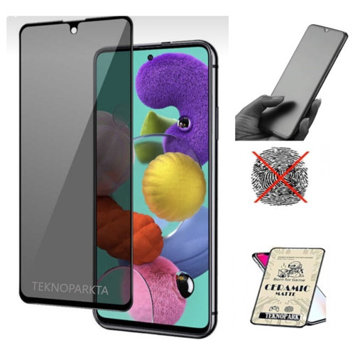 Samsung A53 Ekran Koruyucu Mat Seramik Tam Kaplayan Esnek Kırılmaz Cam Nano Ekran