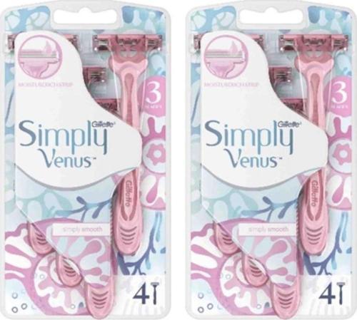 Venus Kadın Venüs Simply 3 Bıçak 4'lü x 2 Adet