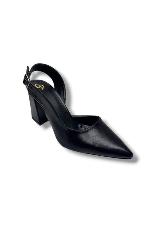 909-26 Cilt Kare Topuk Kadın Stiletto (8cm)