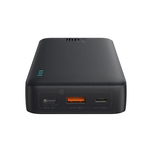 Baseus Airpow Hızlı Şarj Power Bank 20000mAh 20W, Siyah (USB to Type-C 50cm kablo dahil) 4