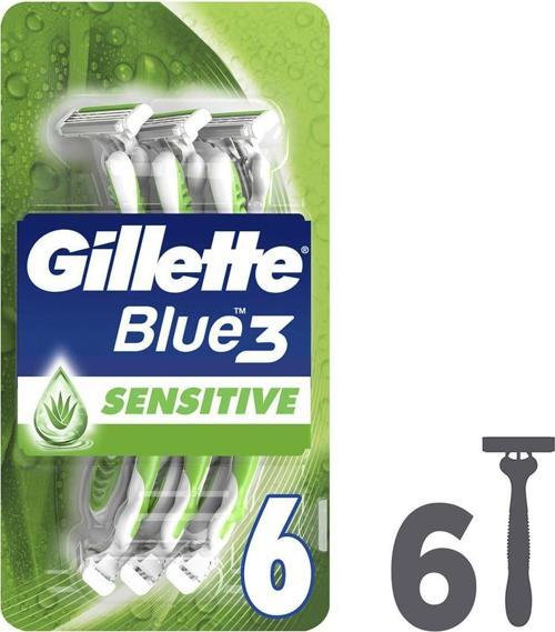 Blue3 Sensitive Kullan At Tıraş Bıçağı 6'Lı