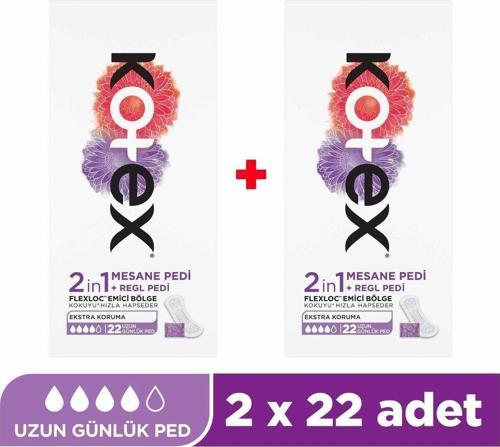 2 In 1 Regl Mesane 22'li Günlük Ped - 2'li Paket