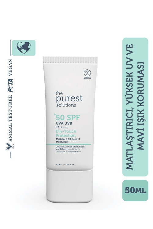 Yağlı Ve Karma Ciltler Için Matlaştırıcı Güneş Koruyucu Krem Spf 50, 50 Ml.