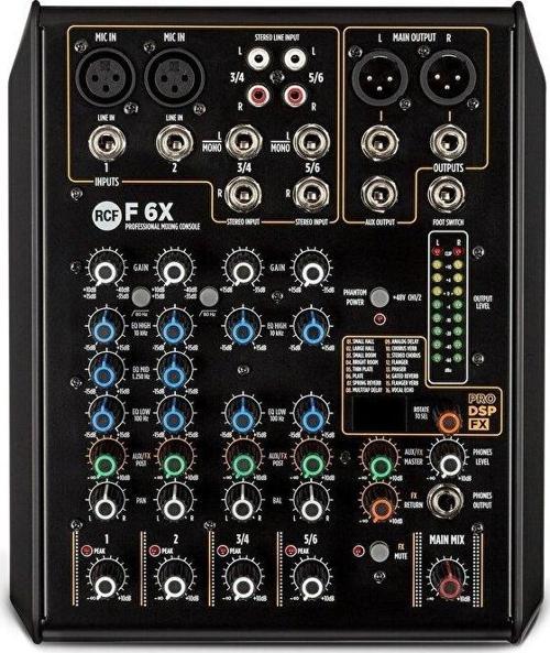 F6x 6 Kanal Efektli Analog Mikser
