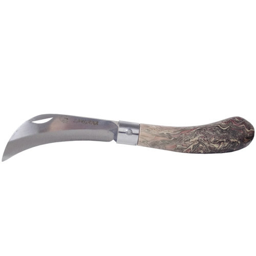 Aşı Bıçağı Eğri Ağız Ahşap Sap 19cm - Denizli