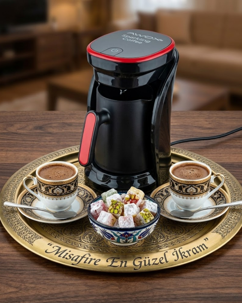 uygun 4 Fincan Kapasiteli Türk Kahvesi Makinesi Taşma Önleyici ve Enerji Tasarruflu popüler