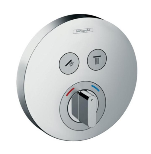 Showerselect S Batarya Ankastre Montaj, 2 Çıkış İçin Krom 15748000