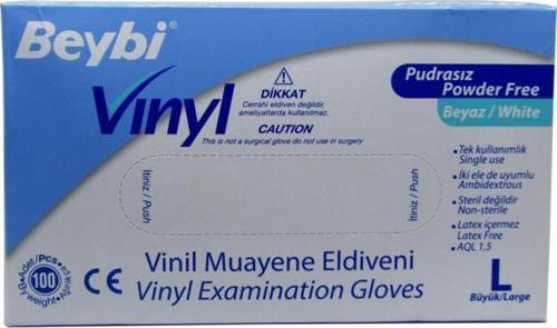 Vinill Eldiven Pudrasız Large