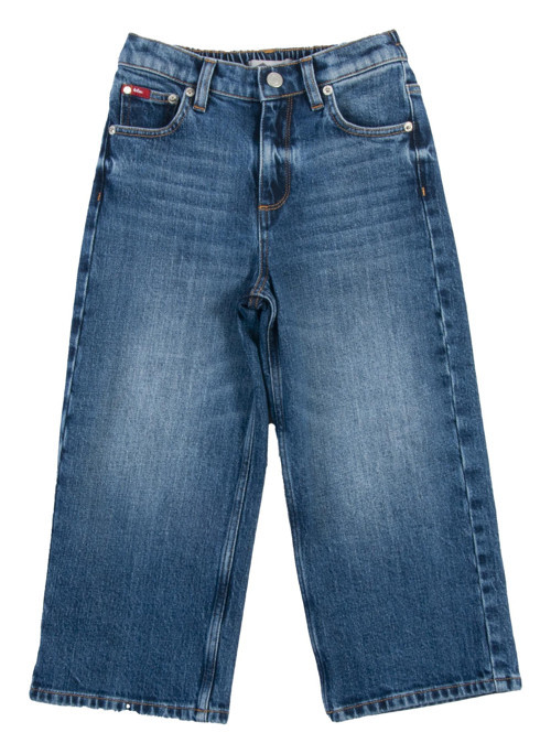 Pearl Normal Bel Bol Kesim Geniş Paça Francesca Mid Kız Çocuk Jean Pantolon