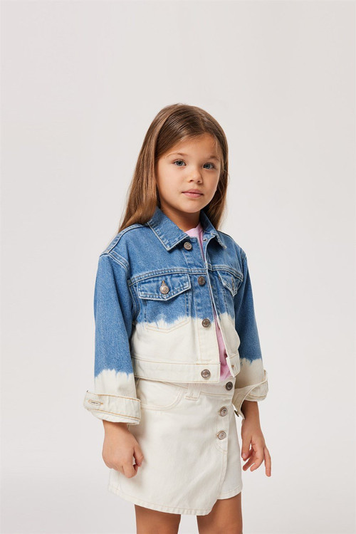 Delmare Kız Çocuk %100 Pamuk Jean Ceket Denim