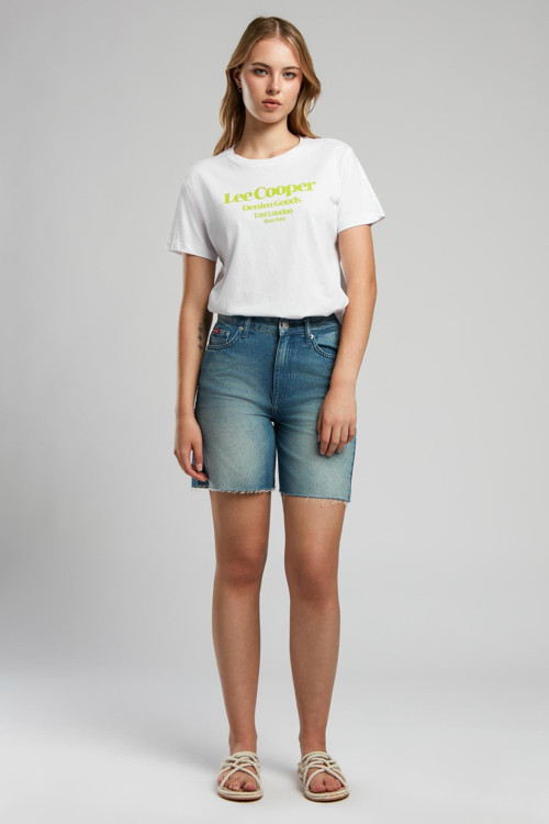 Bund 1 Kadın %100 Pamuk Jean Şort Denim