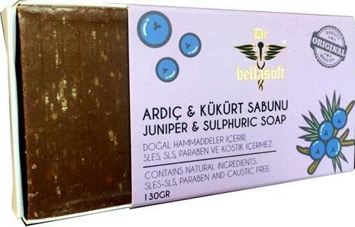 Dr.Bellasoft SLS Kostiksiz Parabensiz Ardıç Kükürt Sabunu 130 gr