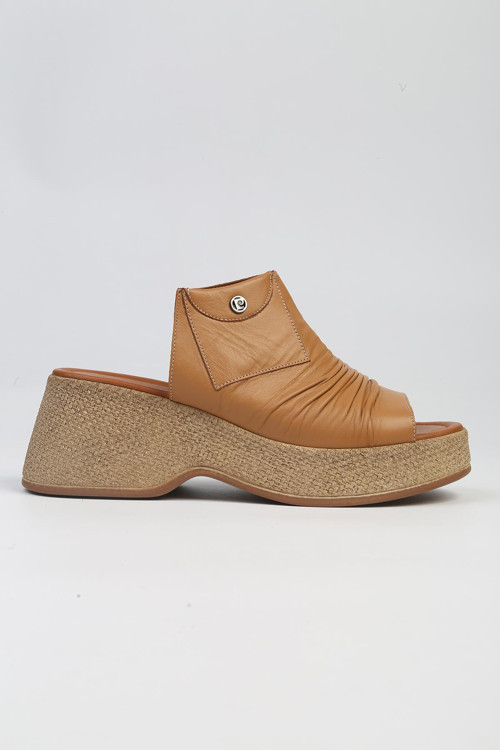 ® | PC-7211- 3807 Taba-Kadın Topuklu Terlik