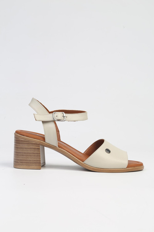 ® | PC-7222 - 3807 Bej-Kadın Topuklu Ayakkabı