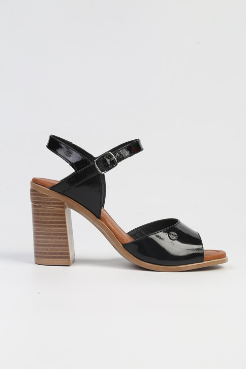 ®|PC-7230 - 3807 Siyah-Kadın Topuklu Ayakkabı