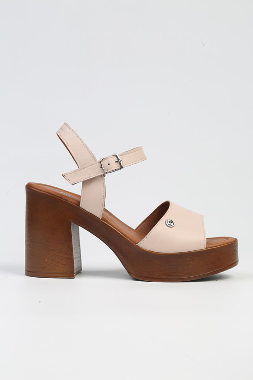 ® | PC-7229 - 3807 Pudra-Kadın Topuklu Ayakkabı