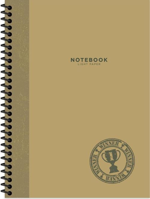 16.5x22.5 Kareli Defter Stamp - Kahverengi