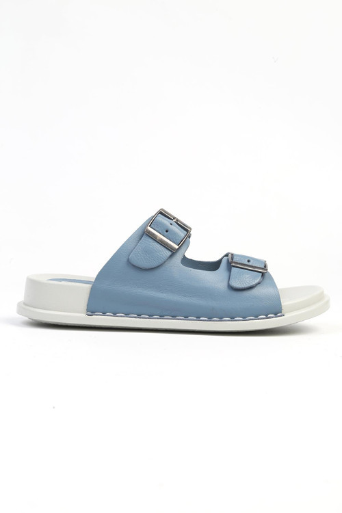 ® | PC-7176- 3805 Kot Mavi - Kadın Terlik