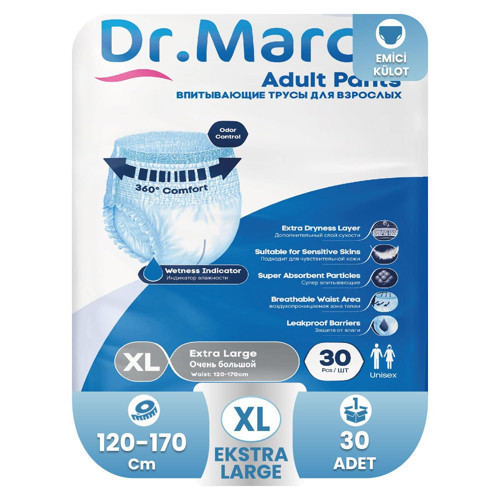 Dr. Marco Emici Külot XL-Extra Large Beden 30 Adet