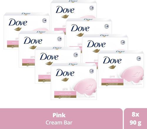 Beauty Cream Bar Katı Güzellik Sabunu Pink Nemlendirici Etkili 90 G X8 Adet