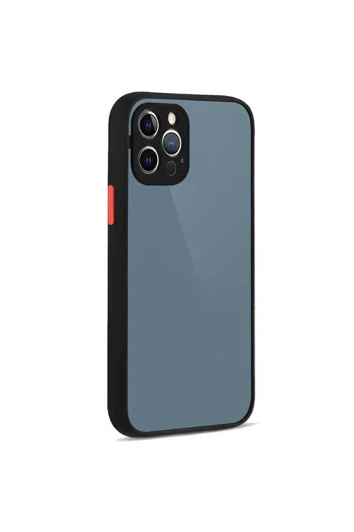 Apple İphone 12 Pro Max Uyumlu Montreal Arkası Şeffaf Sert Silikon Kılıf