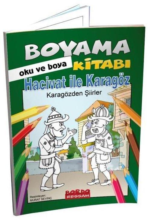 Hacivat İle Karagöz - Karagözden Şiirler Hikayeli Boyama Kitabı