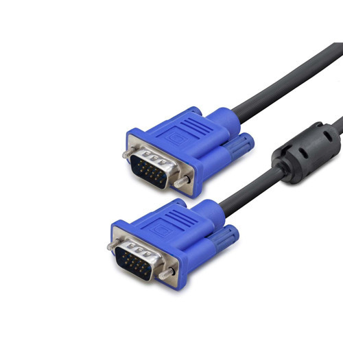 Büro Ev Ofis Cihazları için 20MT 7.5MM Siyah Vga Ekran Görüntü Aktarım Kablosu
