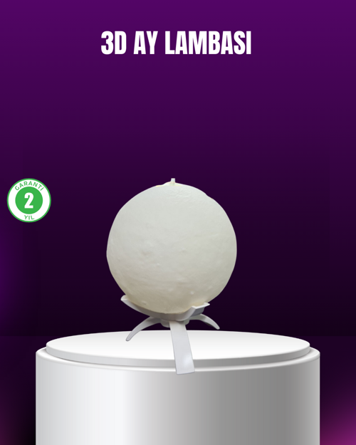 popüler Şarjlı 3D Baskılı 16 Renk Ay Lambası Stand 2026