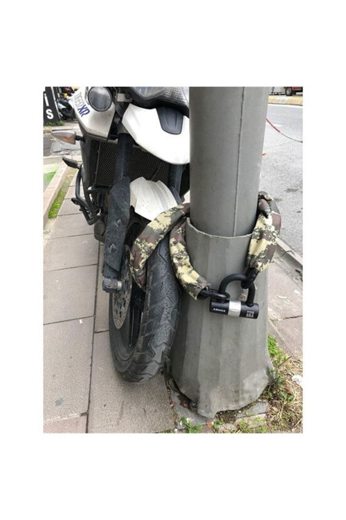 Military Serisi Dövme Çelik Zincir Kilit (14Mm*1.8Mt) + U Bar Kilit