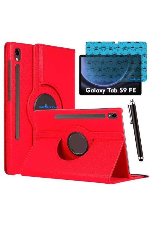 Samsung Galaxy Tab S9 Fe Uyumlu Tablet Kılıfı Ekran Koruyucu Kalem Set