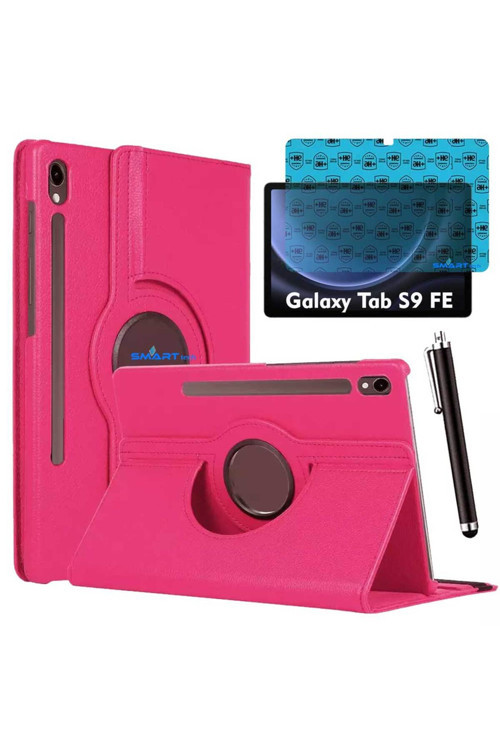 Samsung Galaxy Tab S9 Fe Uyumlu Tablet Kılıfı Ekran Koruyucu Kalem Set