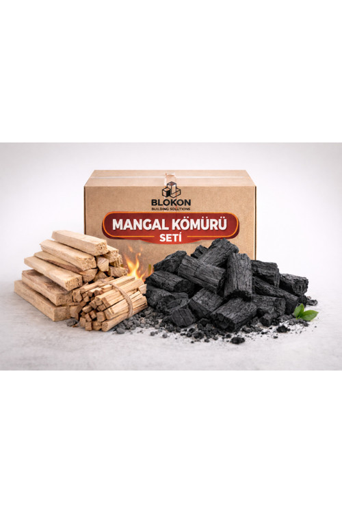 10 Kg Meşe Odunu Mangal Kömürü Seti (Kömür/Tutuşturmalık Odun Ve Çıra)
