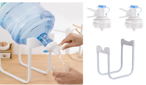Damacana Musluk Başlığı ve Metal Ayak Stand Seti (4887)