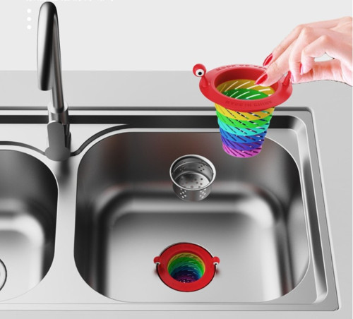 Renkli 6 Kademeli Lavabo Süzgeci (4887)