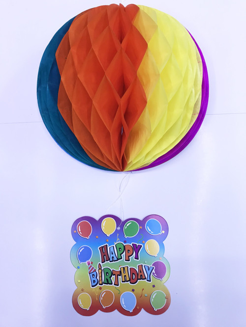 Kağıt Süs Happy Birthday Dekor 55 cm-0748 (4887)