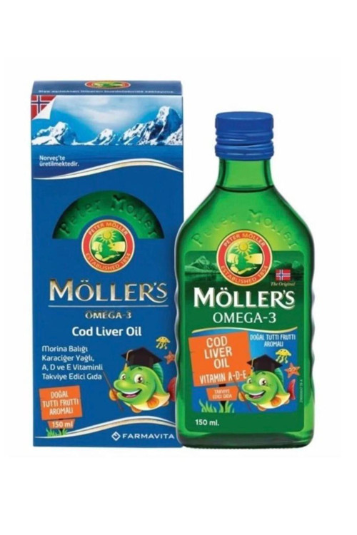 Möller's Cod Liver Oil Balık Yağı Şurubu 150ml Tutti Frutti