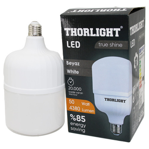 THORLIGHT 50W E27 TORCH T-SHAPE BEYAZ LED AMPUL T-50B (4887)