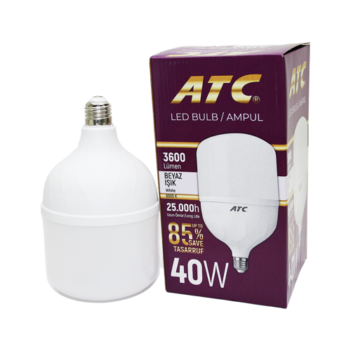 40W TORCH LED BULB AMPUL BEYAZ E27 (4887)