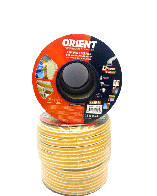 BEYAZ 100MT2X50MTBOBİN FİTİL KAPI PENCERE BANT (4887)