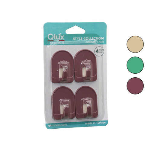 4PCS DOME ASKI NO-1 REKLİ PLASTİK YAPIŞKANLI MONTAJ (4887)