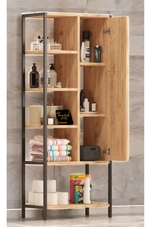 Eva Kapaklı Banyo Rafı Çok Amaçlı Dolap