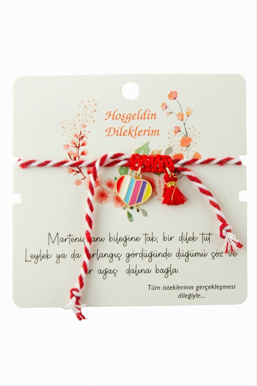 ieg™ Kalp Püskül Marteniçka İp Bileklik