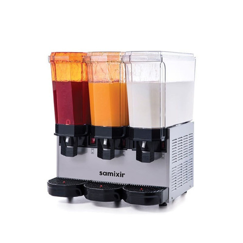 60.SSMI Klasik Triple Soğuk İçecek Dispenseri, 20+20+20 L, Ayran-Şerbet-Şerbet, İnox