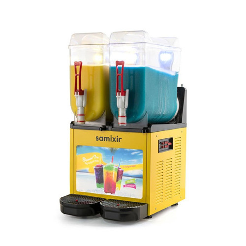 SLUSH24 Allure Twin Ice Slush Granita Buzlaş Makinesi, 12+12 L, Sarı