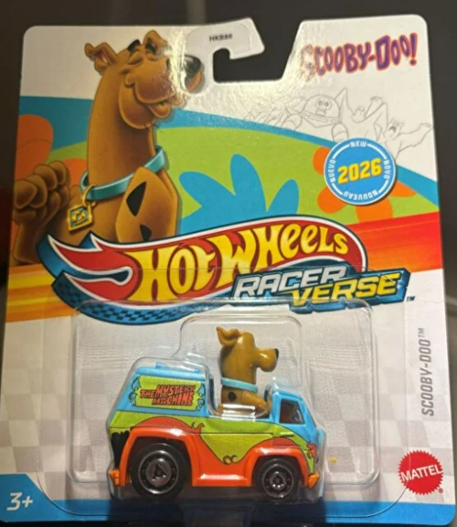 RacerVerse Scooby-Doo Mystery Machine 1:64 Metal Model Araba