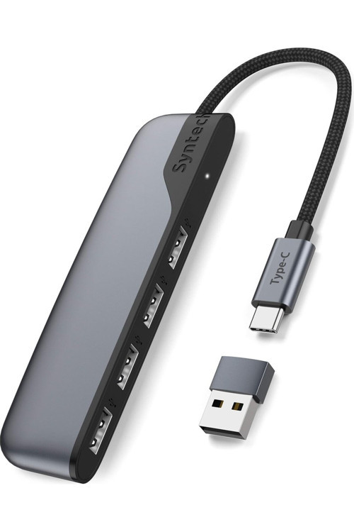 4 Port Usb-C To USB Hub | Type-C – USB 3.0 Çoklayıcı | Laptop, Macbook, iPad ve Pc Uyumlu