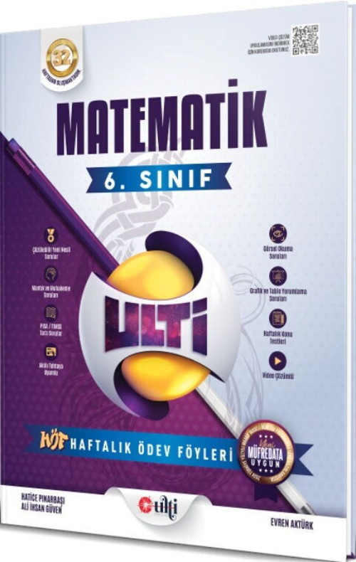 6. Sınıf Matematik Haftalık Ödev Föyleri Ulti Yayınları